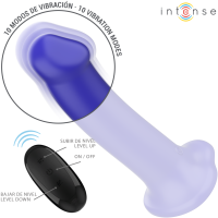 Victoria Vibromasseur avec Ventouse Bleu Foncé Télécommandé