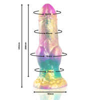 Iris Gode avec Testicules Arc-en-ciel de Plaisir