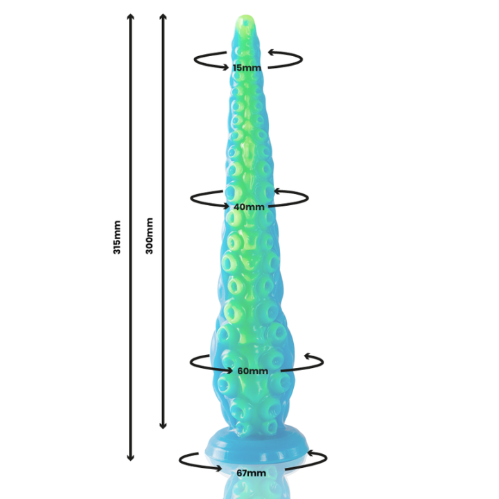 Scylla Gode Tentacule Fluorescent Fin Grande Taille
