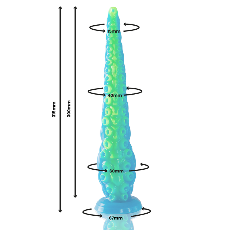 Scylla Gode Tentacule Fluorescent Fin Grande Taille