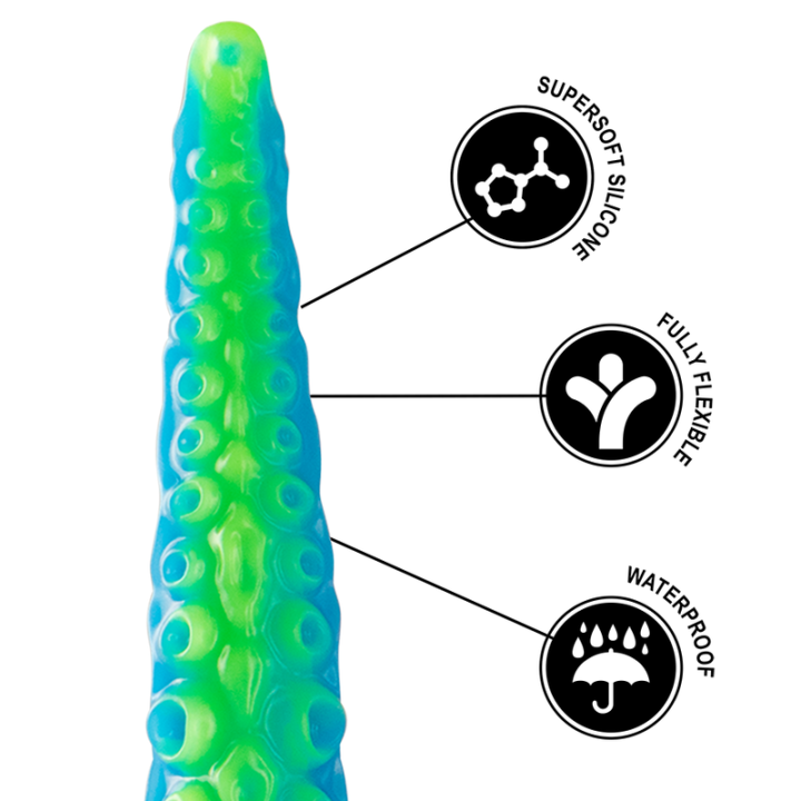 Scylla Gode Tentacule Fluorescent Fin Grande Taille