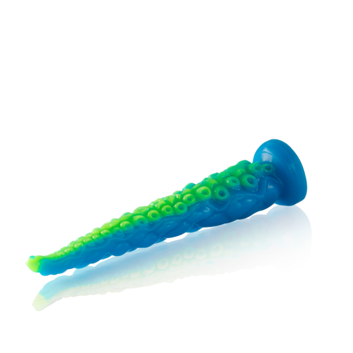 Scylla Dildo Gode Tentacule Fin Fluorescent Petite Taille