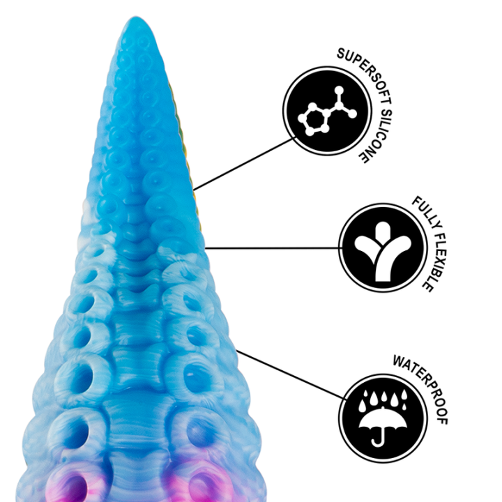 Phorcys Gode Tentacule Bleu Taille Petite