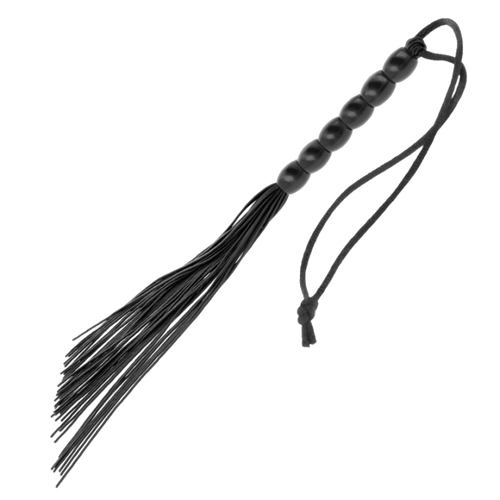Mini Fouet avec Poignée 6 Boules Noir 26 cm