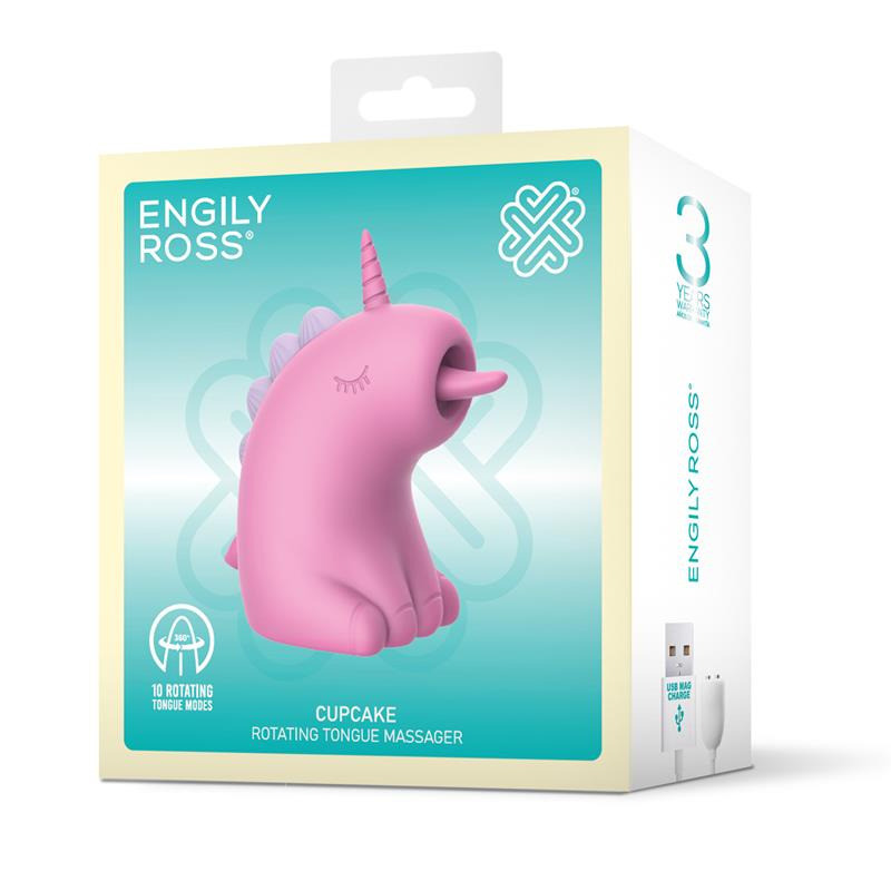 Cupcake Stimulateur de Langue Rotatif 360º