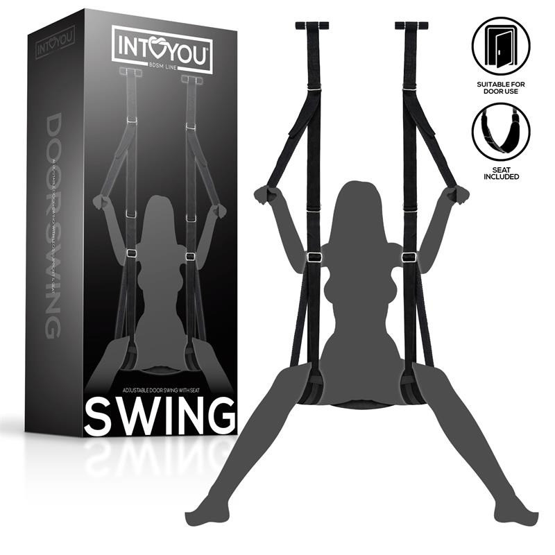 Balançoire de Porte Ajustable avec Support de Jambes et Siège