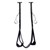 Balançoire de Porte Ajustable avec Support de Jambes et Siège
