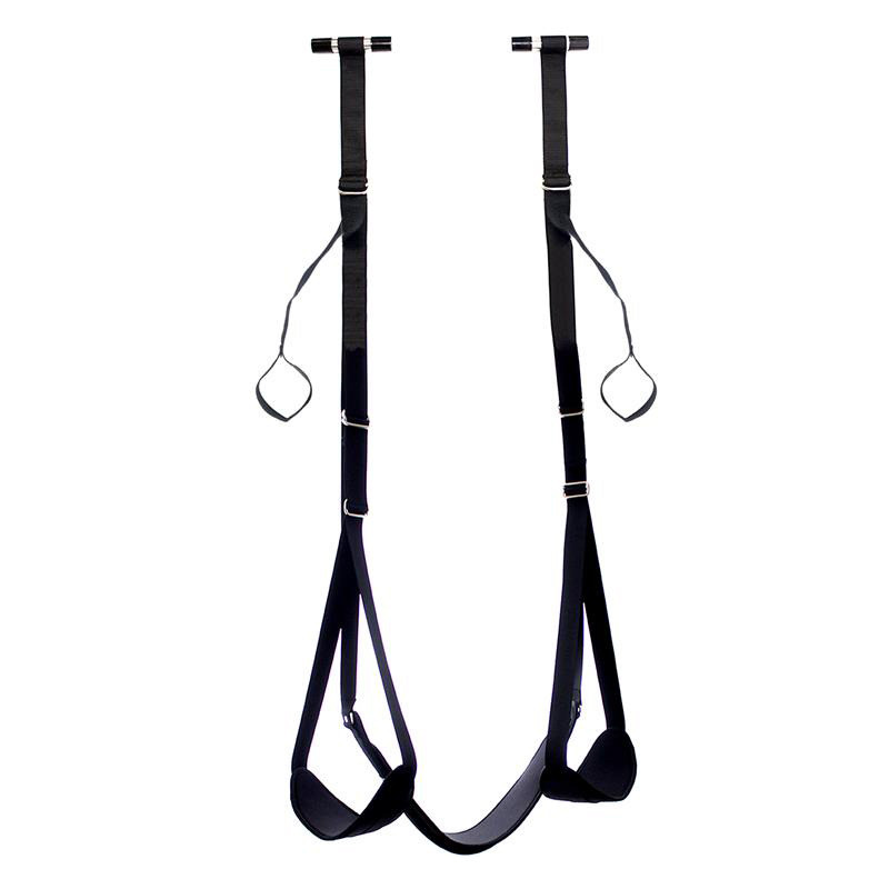Balançoire de Porte Ajustable avec Support de Jambes et Siège