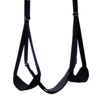 Balançoire de Porte Ajustable avec Support de Jambes et Siège