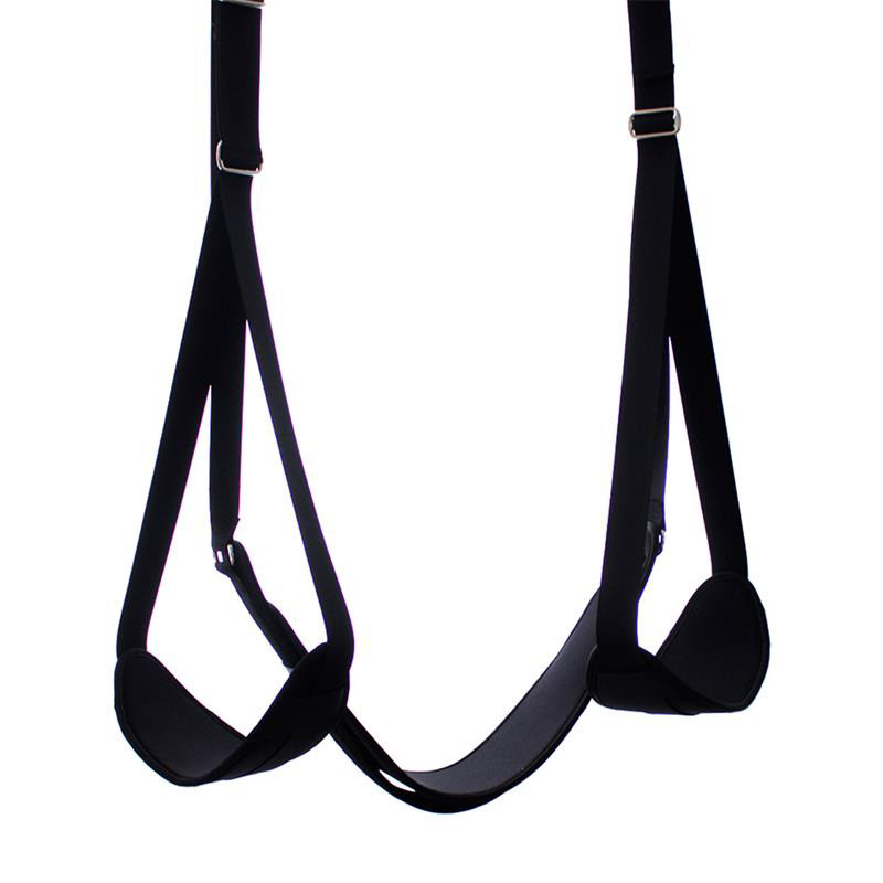 Balançoire de Porte Ajustable avec Support de Jambes et Siège