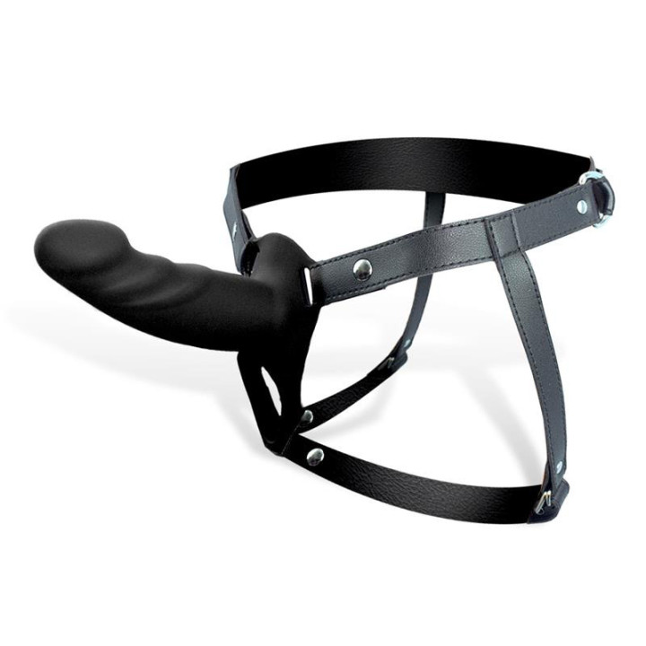 Harnais Strap-on avec Gode Creux Taille S Noir