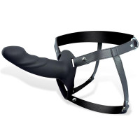 Harnais Strap-on avec Gode Creux Taille L Noir