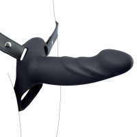 Harnais Strap-on avec Gode Creux Taille L Noir