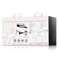 Harnais Strap-on avec Gode Creux Taille L Noir
