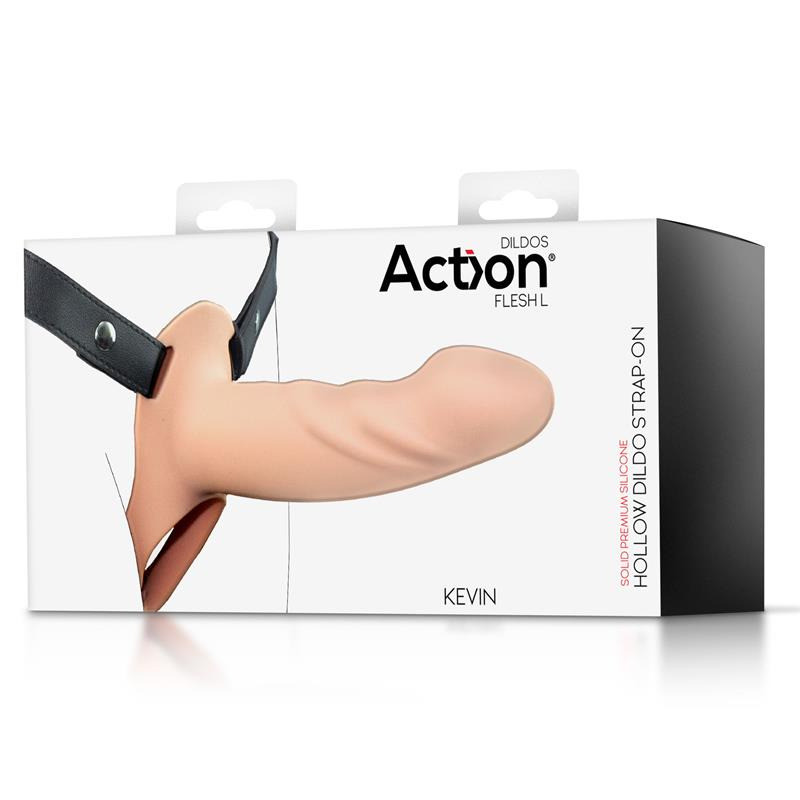 Harnais Strap-on avec Gode Creux Taille L