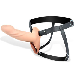 Harnais Strap-on avec Gode Creux Taille L