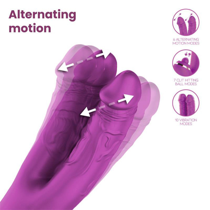 Nico Vibromasseur avec Godes Alternatifs et Boule Percutante