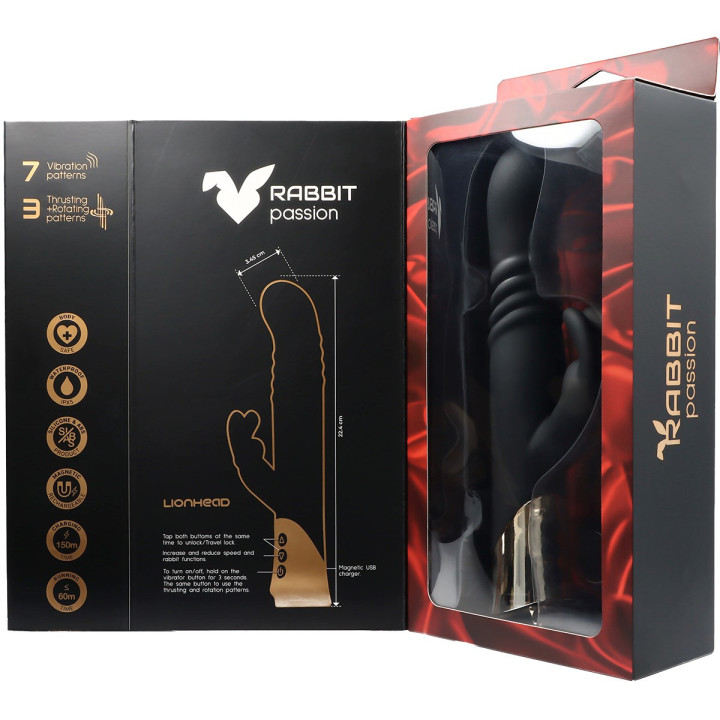 Lionhead Vibromasseur Rabbit Thusting and Rotating