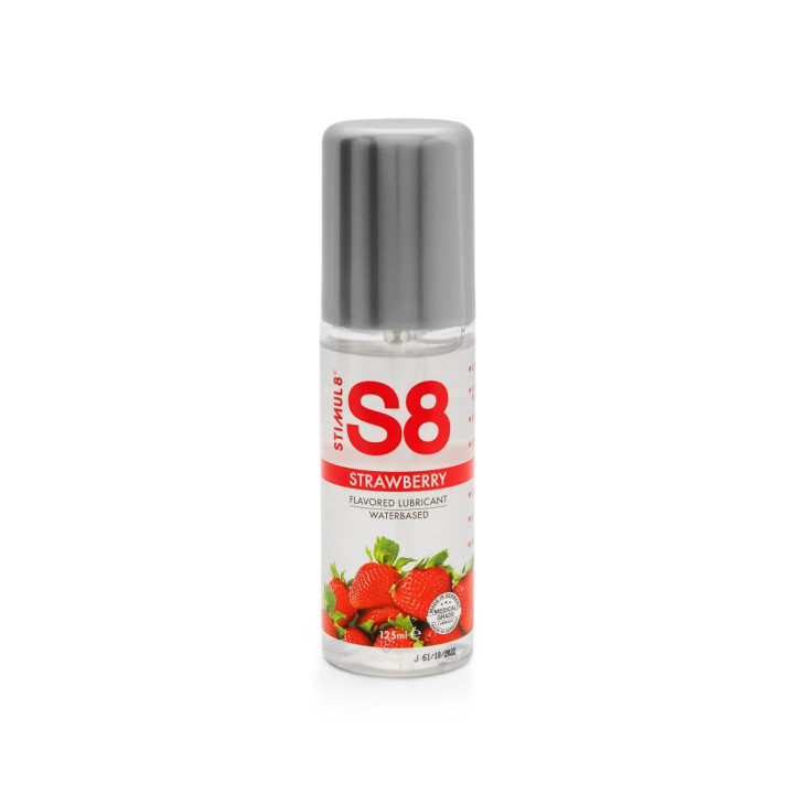 S8 Lubrifiant à Base d'Eau Fraise 125 ml