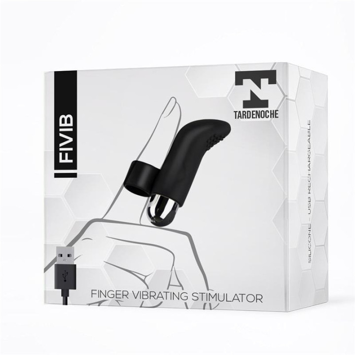 Fivib Stimulateur de Doigt Noir