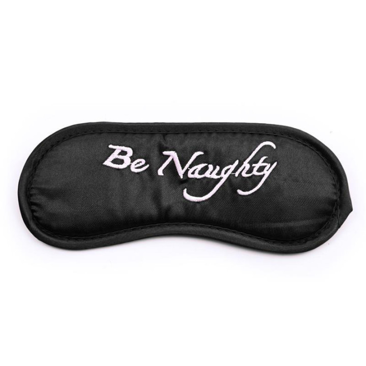 Set de 3 Pièces Masque, Menottes et Plumes Noir