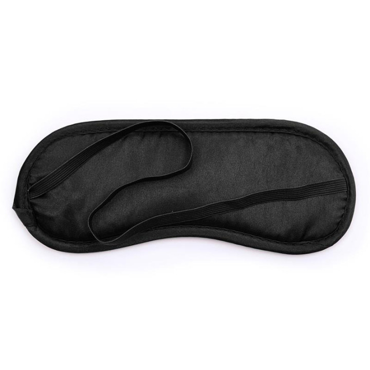 Set de 3 Pièces Masque, Menottes et Plumes Noir