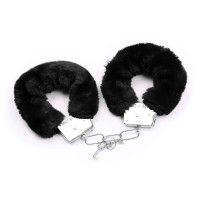 Set de 3 Pièces Masque, Menottes et Plumes Noir