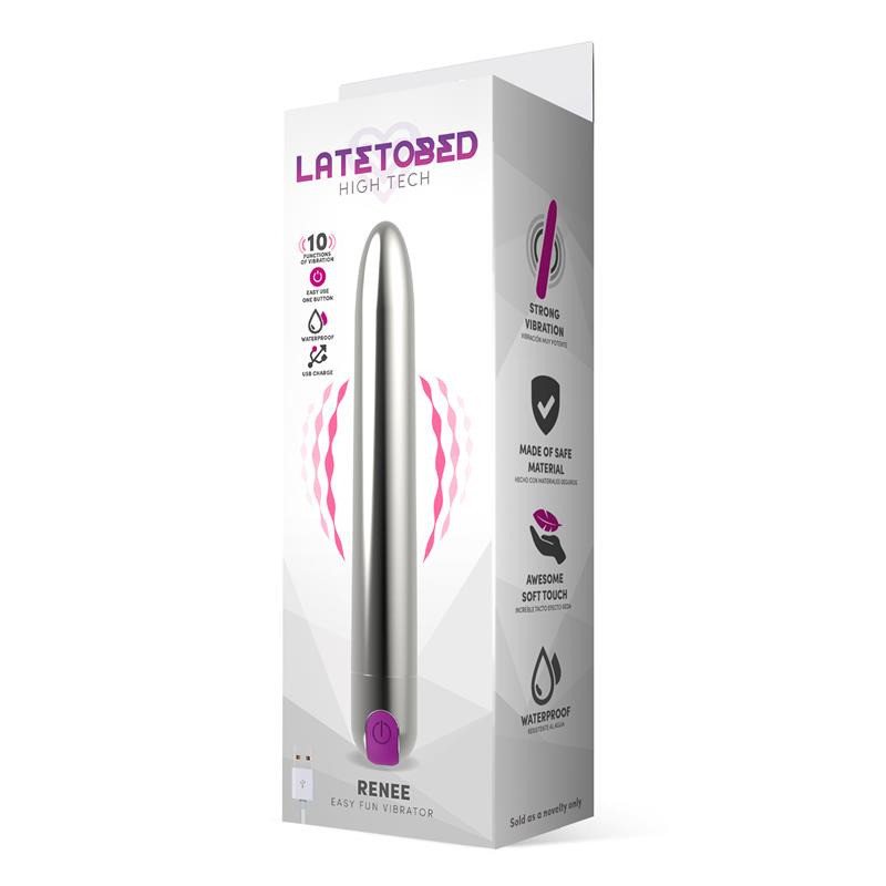 Renee Vibromasseur 18,5 cm Argent