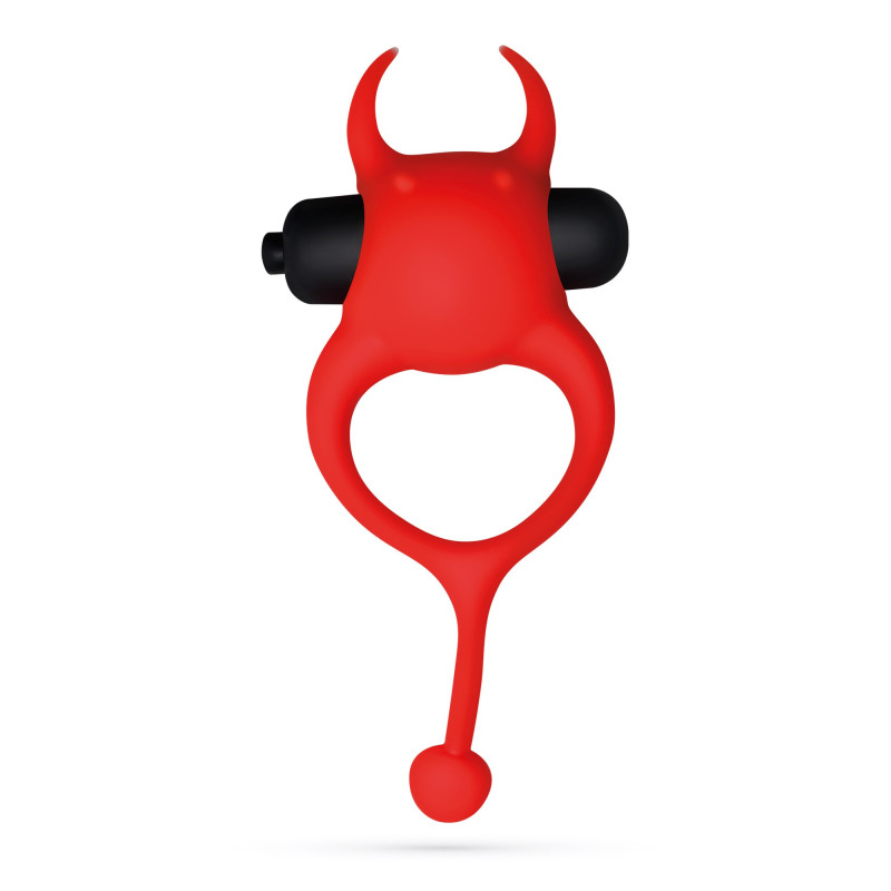 Daemon Anneau pour Pénis avec Vibration Rouge