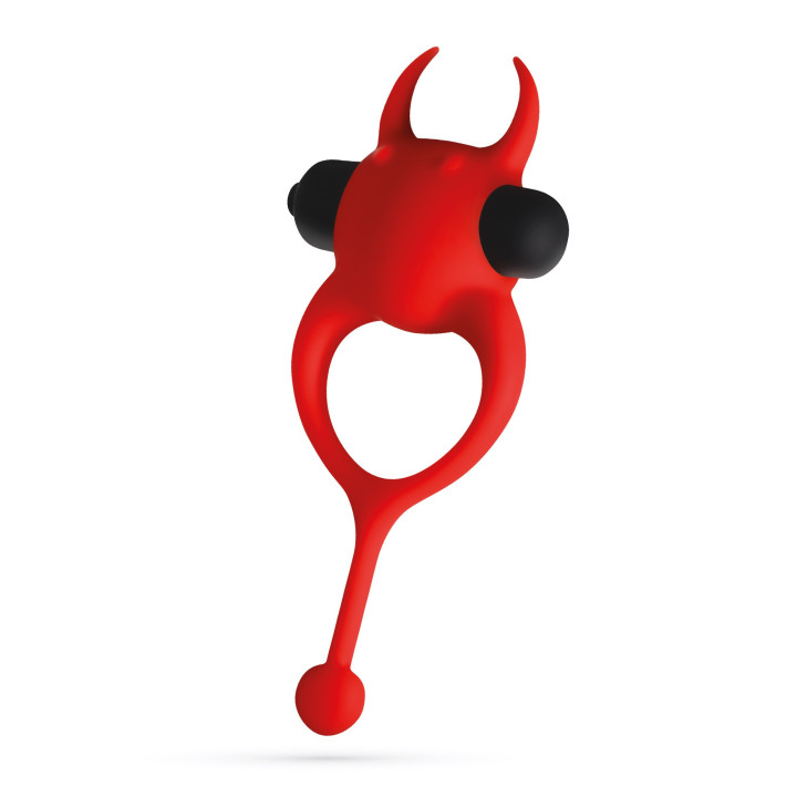 Daemon Anneau pour Pénis avec Vibration Rouge