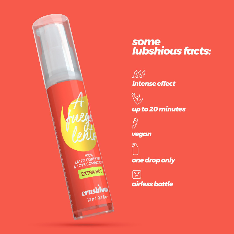 Gel Lubricante a Fuego Lento de Efecto Calor 10 ml