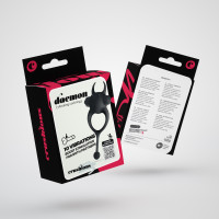 Daemon Anneau pour Pénis avec Vibration Noir