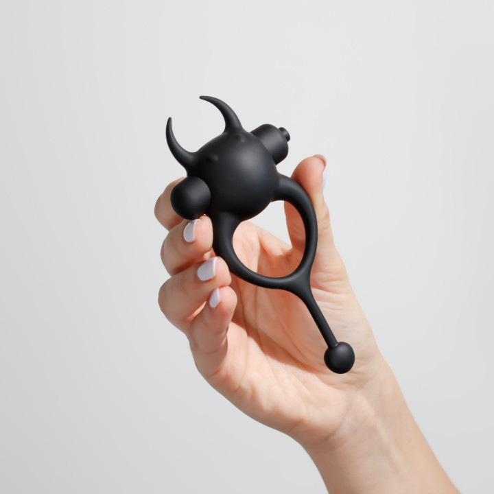 Daemon Anneau pour Pénis avec Vibration Noir
