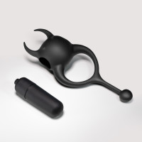 Daemon Anneau pour Pénis avec Vibration Noir