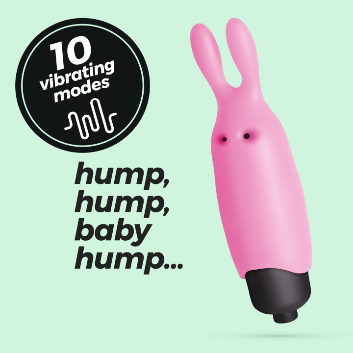 O-Pet Lapin avec Balle Vibrante Rose Pastel