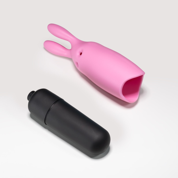 O-Pet Lapin avec Balle Vibrante Rose Pastel