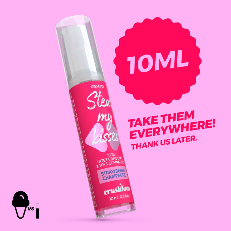 Gel Steal My Kisses Saveur Fraise et Champagne 10 ml