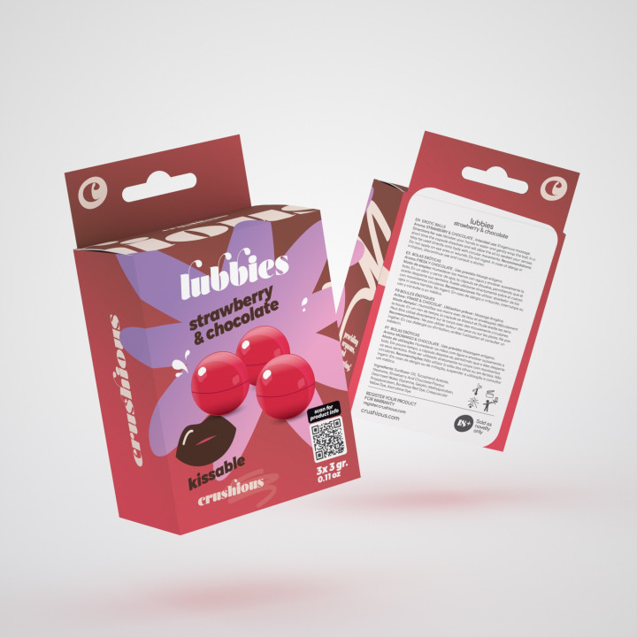 Lubbies Bolas de Aceite Besables Fresa y Chocolate