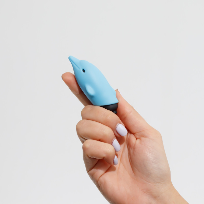 O-Pet Dauphin avec Balle Vibrante Bleue