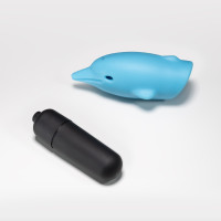 O-Pet Dauphin avec Balle Vibrante Bleue