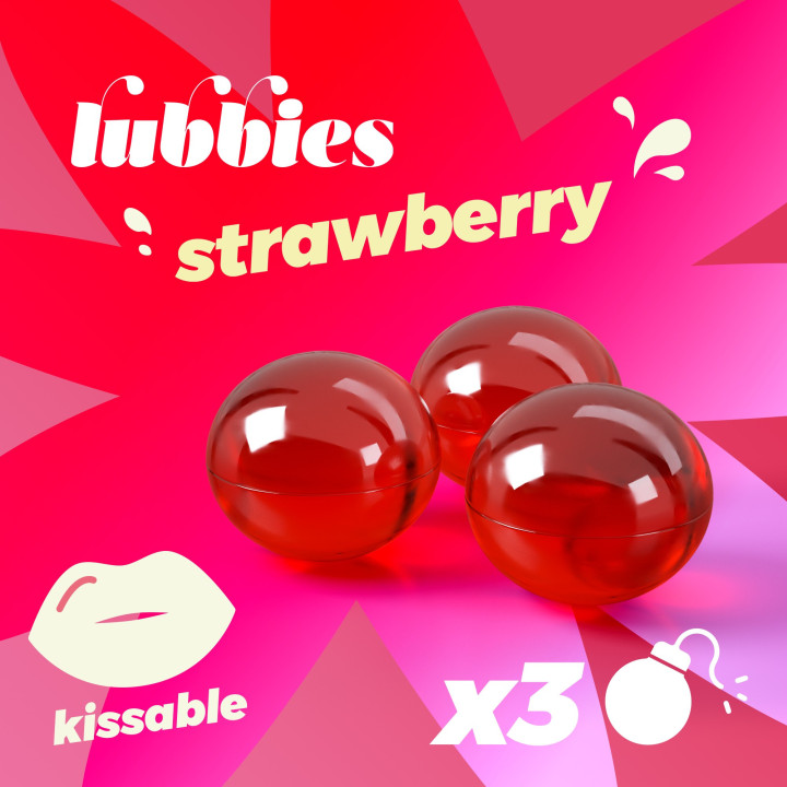 Lubbies Boules d'Huile Comestibles à la Fraise