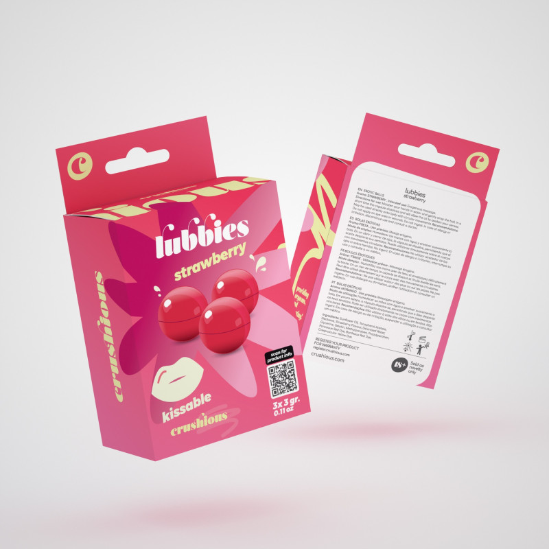 Lubbies Boules d'Huile Comestibles à la Fraise