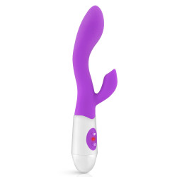Vibrador Silicona Rabbit Naya Morado