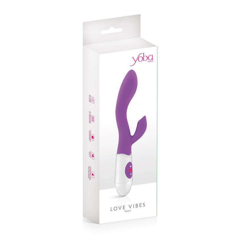 Vibrador Silicona Rabbit Naya Morado