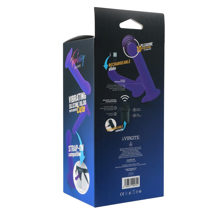 Vibrating Dildo Cute Remote Control
