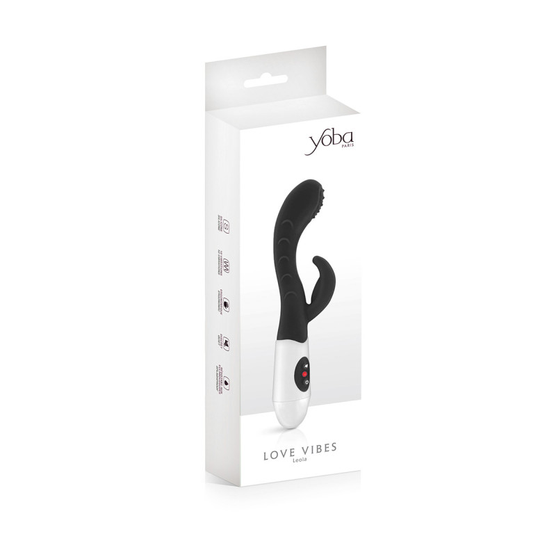 Vibromasseur Rabbit Leola Noir