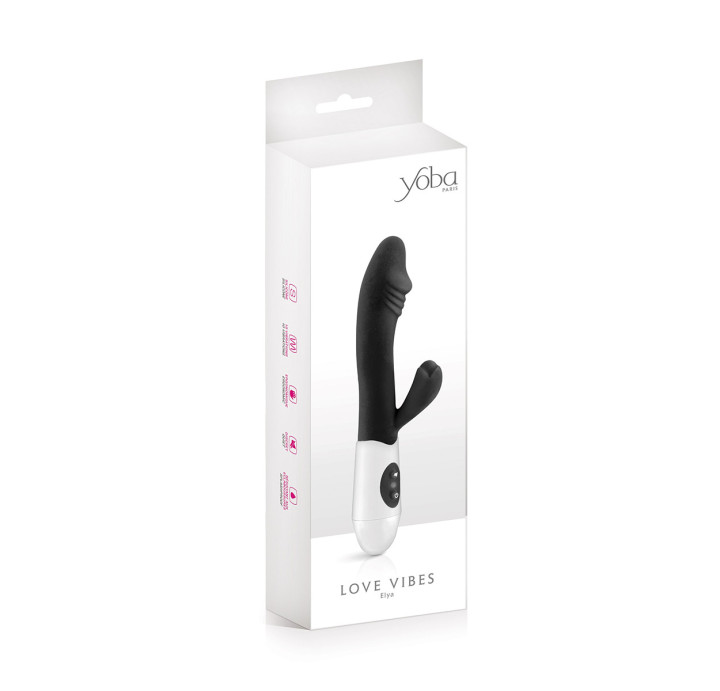 Vibromasseur Rabbit Elya Noir