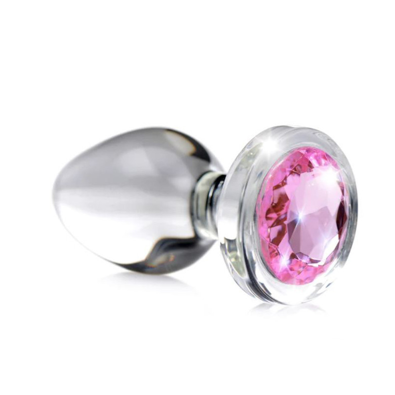 Plug en Cristal avec Pierre Rose L
