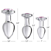 Plug en Cristal avec Pierre Rose L