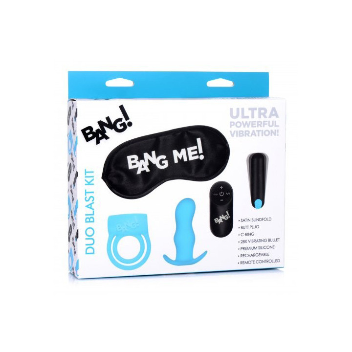 Kit Duo Blast USB avec Télécommande Bleu